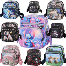 Bolso Bandolera Pequeño de Nylon Arrugado para Mujeres Niñas Cartera de Hombro Ligera Reino Unido