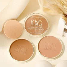 Polvo prensado de larga duración ICVC Stay Matte - Polvo facial con control de brillo