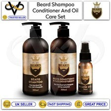 By My Beard Care Set de Champú, Aceite, Acondicionador e Hidratante Cabello Facial Hombre