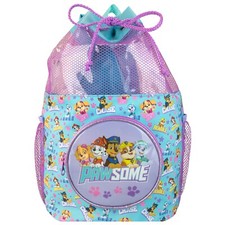 Mochila Paw Patrol Niños Niñas Bolso Escolar Mochila Cordón Púrpura Niños
