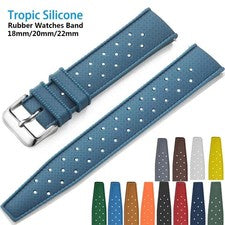 Correa de reloj de silicona tropical correa de reloj de liberación rápida 18 mm 20 mm 22 mm inteligente