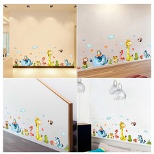 Calcomanías de pared reutilizables diseño animal papel tapiz hogar fácil de quitar y aplicar