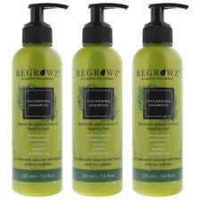 Champú espesante Regrowz restaura apariencia cabello sano 225 ml para unisex X 3