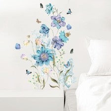 Pegatinas de pared extraíbles con flores PVC HÁGALO USTED MISMO arte calcomanía decoración del hogar mural 30*90 cm