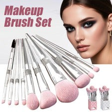 Juego de 11 brochas de maquillaje base en polvo abofeteada brochas cosméticas herramienta de belleza