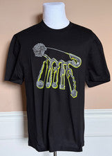 Camiseta deportiva de algodón compacta con logotipo de Versace negra 2XL 1013302 para hombre nueva con etiquetas $750