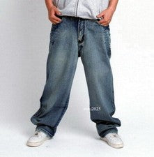 Nuevos Pantalones de mezclilla informales de moda para hombre Pantalones Hip-Hop lavados a la piedra W30-W46