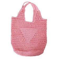 Moda de verano Bolsos de playa Mujer Bandolera Hueca Tejida a Mano Simple Weic2582