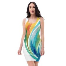 Vestido ajustado elástico para mujer - Diseño de fuerza y coraje