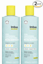 2 x Crema limpiadora sin sulfatos Imbue Awakening 400 ml, vegana para el cuidado de bobinas