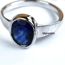 Anillo de boda de plata de ley 925 con piedras preciosas de labradorita natural regalo para mujer D-577
