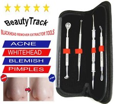 Extractor de manchas de acné facial herramientas para el cuidado de la piel removedor de espinillas kit de 4 piezas Rein