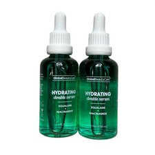 Global Beauty Care Suero Doble Hidratante Paquete de 2 Sueros Faciales de Niacinamida de Escualano