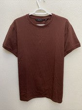 Camiseta Kenneth Cole Para Hombre Roja Caoba Grande Manga Corta Cuello Redondo Nueva con Etiquetas $49