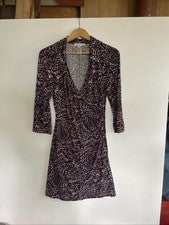 Vestido para mujer lavandería por diseño talla 12 fruncido con solapa