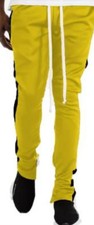 B09M6XCKDK PANTS Pantalón Hombre Dos Tonos con Cremallera A Los Laterales y Ajustable