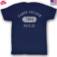 Camiseta para hombre Animal House Faber College 1963 Phys Ed estilo vintage