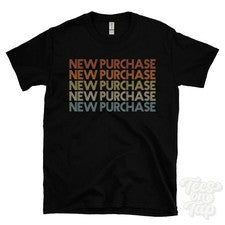 CAMISETA ESTILO RETRO REPETIDA NUEVA COMPRA Hombre y Mujer Reino Unido top name regalo