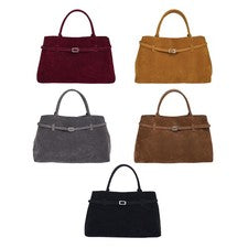 Bolso de compras de gamuza para mujer Bolso de mano para mujer Bolso de mano Hobo de moda grande