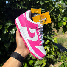 Nike Dunk Low Laser Rosa Fucsia GS / Mujer Tallas FB9109-102 ¡Nuevo! ¡ENVÍO GRATUITO!