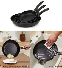 Juego de Sartenes Antiadherentes 3 Piezas Utensilios de Cocina para Casa NUEVO.