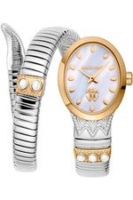 Reloj pulsera serpiente dos tonos Roberto Cavalli RC5L104M0055 22MM para mujer