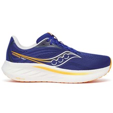Saucony Ride 18 para hombre, azurita/piel, 7,5 D mediano EE. UU.