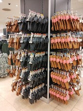 Sandalias planas para mujer Primark color tostado negro correa mula deslizante 3 4 5 6 7 8 tejido blanco