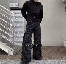Lo último Para hombres Moda Pantalones Sueltos con Volantes Juveniles Informales Punk Gótico Pantalones Fiesta
