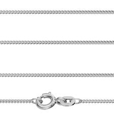 Joyero cadena blindada plana grosor 1,2 mm de plata real plata de ley 925 nueva