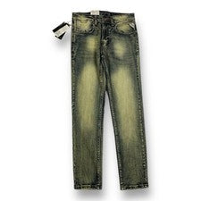 NUEVO CON ETIQUETAS Moda Jeans Denim Para Hombres Azul Ajustado Recto 5 Bolsillos Jeans 26X29