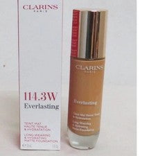 Nueva Base Maquillaje CLARINS Nogal 114.3W Belleza Mate Eterna 30ml/1oz