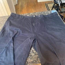 Pantalones para hombre Harbor Bay 54R azul frente plano nueva etiqueta precio de venta sugerido por el fabricante 55,00 