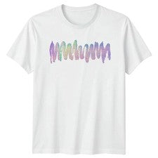 Camiseta Abstracta Pincelada Arte Iridiscente Hombre Mujer Unisex Top Estilo Moderno