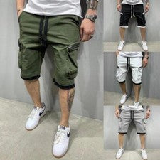 Pantalones Cortos De Verano Para Hombre Moda A Cuadros Con Cintura Elástica Lujo