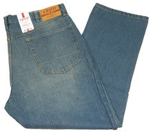 Pantalones de mezclilla rectos regulares IZOD para hombre NUEVO etiqueta azul 42x30 medida talla 41x29