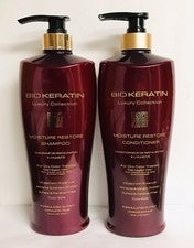 Champú y acondicionador Bio Keratin Luxury Collection Moisture Restore 33,8 oz Ea.