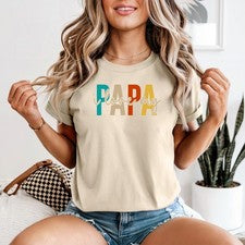 Camiseta para mujer I Love My Papa regalo familiar para ella