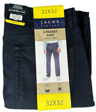 Pantalones chinos Jachs New York 32X32 azul marino calce recto 5 bolsillos cintura flexible