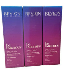 REVLON Be Fabulous Cuidado Diario Cabello Normal/Groso Suero Antiedad 80 ml x3