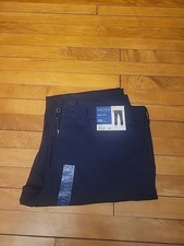 Pantalón Chino Nautica Deck 40x32 Azul Marino Ajuste Clásico Frente Plano Suave al Tacto