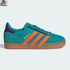 Adidas Gazelle Comfort Fit Cordones Elásticos Niños Entrenadores Reino Unido Tallas 1 y 2 - Nuevo en caja