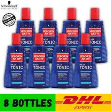 8x Schwarzkopf Seborin Aktiv tónico capilar 300 ml cuidado del cuero cabelludo anticaspa Alemania