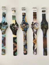 1x Children Kid Boy Batman Super Hero LED Digital Silicone Rubber Wrist Watch