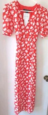 Vestido largo para mujer French Connection talla 2 salmón nuevo con etiquetas - forrado en blanco
