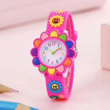 Reloj de Silicona de Cuarzo para Niños Dibujos Animados Escuela Primaria Niñas Niños Chil