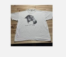 Camisa De Colección Años 90 Ser O No Ser Gorila Shakespeare Human-i-tee 1990 - 2XL