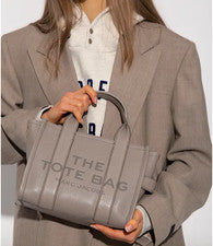 Bolso de Mano Marc Jacobs Para Mujer Gris El Cuero Pequeño Cemento