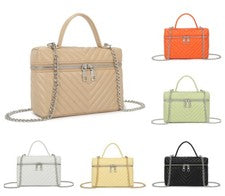 Bolso de mano de cuero sintético para mujer Bandolera Bolso de hombro Bolsillo interno con cremallera