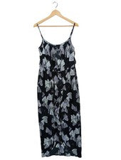 Maxivestido mujer de.corp by Esprit vestido de verano estampado azul negro talla 36